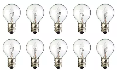 CEC INDUSTRIES Box of 10 Bulbs 7G8, Clear, 7 Watt, 120 Volt, E12 Candelabra Base