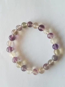 Fluorite 8mm gemstone stretch bracelet - Picture 1 of 3