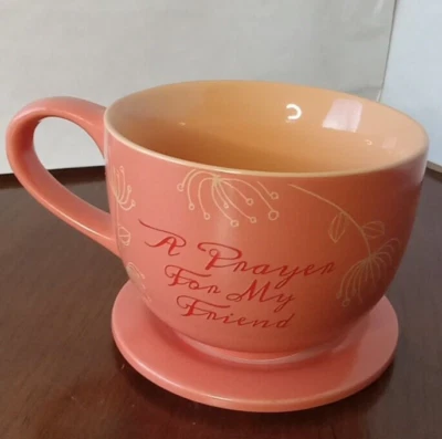 Taza de prensa Prayer For My Friend Abbey con tapa / posavasos, cristiana, salmo Foto 1 de 4