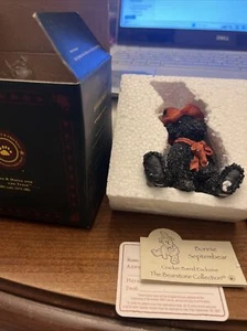 BOYDS BEARS galleta barril 3" Bonnie Septembear 228489CB - Imagen 1 de 7