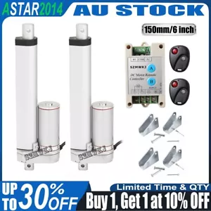 Set of 2X6" Inch 330lbs High Speed Linear Actuators 12V DC Motor for Car Medical - Picture 1 of 12