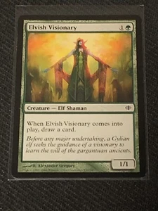 Magic the Gathering Shards of Alara Elvish Visionary - Picture 1 of 2