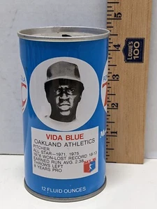 Vida Blue RC Cola Can Oakland Athletics 1976 MLB Baseball Collectible Vintage  - Picture 1 of 2