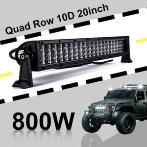 Combo de barra de luces LED de trabajo de cuatro filas de 400 W de 22 pulgadas 6000 K para conducir todoterreno techo de parachoques - Imagen 1 de 12