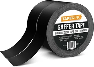 2 Pack Gaffers Tape - 2” W X 30 Yards per Roll (180 Ft) - Cloth Matte Black - Picture 1 of 6