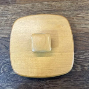 Longaberger Replacement Lid Baskets Wood Crafts 5x5 Square Knob - Picture 1 of 10