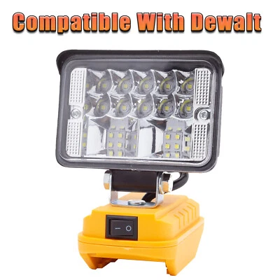 LED Work Light For Dewalt 20V Li-ion Battery Outdoor Waterproof Floodlight US - Image 1 of 4