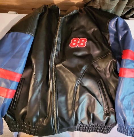 Dale Jarrett Faux Leather Jacket..Mens Size XL Cover