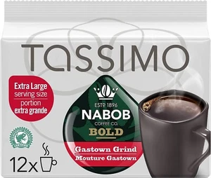 2x Tassimo Nabob Bold Gastown grind Coffee Single Serve T-Discs, 153g FRESH - Picture 1 of 2