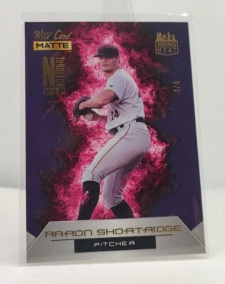 2022 Wild Card Matte SP Exclusive Purple Background - /4 Aaron Shortridge #RHN-1 - Image 1 of 3