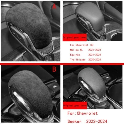 Cubierta de perilla de cambio de marchas Alcantara para Chevrolet Trailblazer Equinox Malibu XL Foto 1 de 4