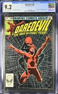 DAREDEVIL #188 - CGC 9.2 - Marvel 11/82 Frank Miller Klaus Janson - Bild 1 von 2
