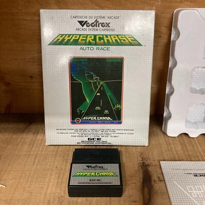 Hyperchase Auto Race - Vectrex Arcade System Cartridge - Includes Box, Manual - Image 1 of 4