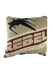Star Wars Rebel Alliance Throw Accent Pillow Tan Maroon 16" X 14.5" - Picture 1 of 5
