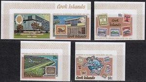 COOK ISLANDS 1974 UPU Centenary, IMPERFORATE Set of 4 MNH - Picture 1 of 1