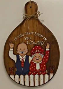 greeting sign,welcome sign,door greeting,wall greeting,howdy greeting,howdy - Picture 1 of 2