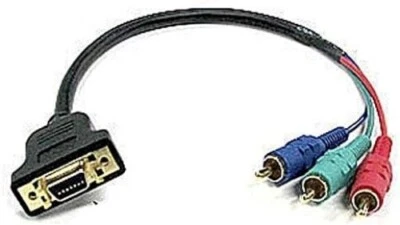 D terminal (female) - component (male) conversion video cable 0.3m Japan NEW - Image 1 of 2