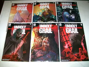 Unholy Grail #1 2 3 4 5 1-5 set completo aftershock fumetti Cullen Bunn - Foto 1 di 4