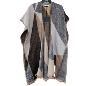 Poncho Woman to Women L Neu mit Etikett Einheitsgröße Geometrisch Mehrfarbig - Bild 1 von 4