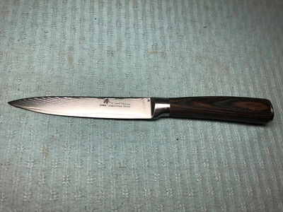 ZHEN VG-10 67 Layers Japanese Damascus Steel Trimmer Knife Pakkawood Handle EC d - Image 1 of 3