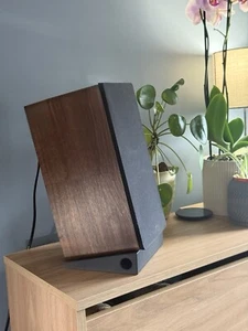 Pair of Angled Minimalist Speaker Stands - for 170x150mm Bookshelf Speakers - Picture 1 of 7