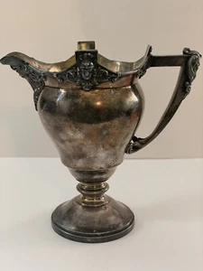 Antikes versilbertes Milchkännchen Adams Chandler & Co NY - Bild 1 von 8