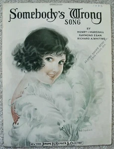 Somebody's Wrong Noten 1922 Art Deco - Bild 1 von 1