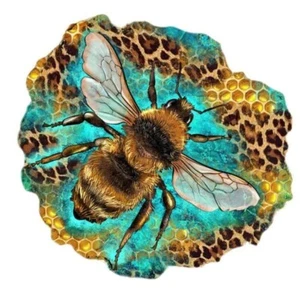 Biene Blume Holzpuzzle NEU A5 4,7 "x 7,6" Lebendig Herausforderung - Bild 1 von 2