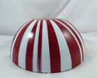 Mcm Cathrineholm Enamelware Red & White Striped Bowl 7"