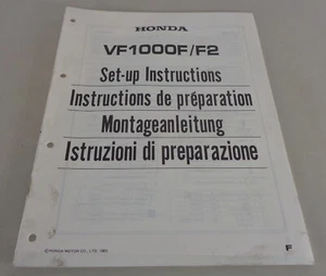 Instrucciones de Montaje / Kit Up Manual Honda VF 1000F/F2 Stand 1985 - Imagen 1 de 1