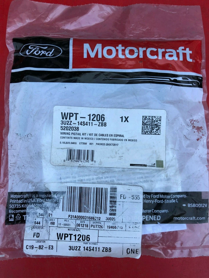 CONECTOR MÓDULO DE CONTROL LIMPIAPARABRISAS MOTORCRAFT PARA FORD EXPLORER 1995-2001 Foto 1 de 3