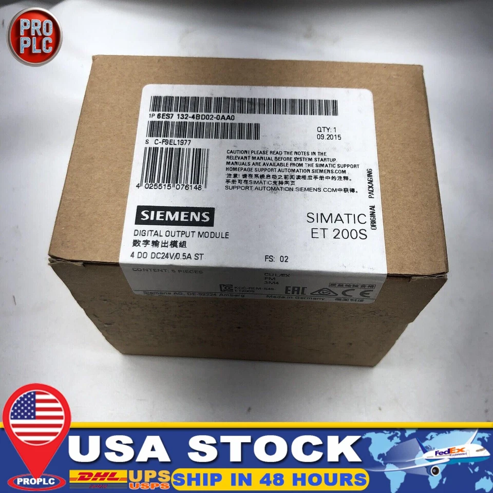 New Siemens SIMATIC DP5 electronic module 6ES7132-4BD02-0AA0 6ES7 132-4BD02-0AA0 - Image 1 of 4