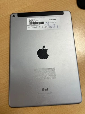 Apple iPad Air 2, 128GB, (Unlocked) Wi-Fi, & 4G, 9.7", Space Grey -A1567 - DP564 - Image 1 of 3
