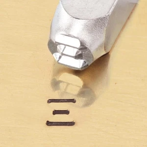 AUSVERKAUF "Griechisch-Xi-Zeichen" 1/4"-6mm-großer Stempel-Locher-Metall-Stahl-Gold & Silber - Bild 1 von 3