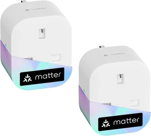 Enchufe inteligente Meross Matter con monitoreo de energía, mini enchufe WiFi | Juego de 2 enchufes - Imagen 1 de 8