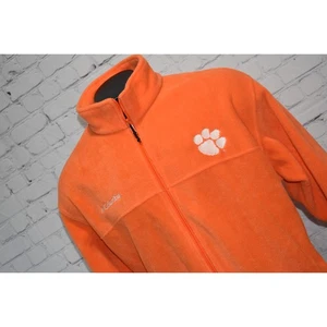 Chaqueta polar Columbia para hombre talla 2XL Clemson Tigers naranja cremallera completa poliéster - Imagen 1 de 7