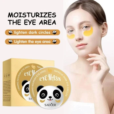 Gold Eye Patch W Snail Hydrogel Snail Eye Mask 80g T4U5 Nourishing Firming, U3R2 - Image 1 of 4
