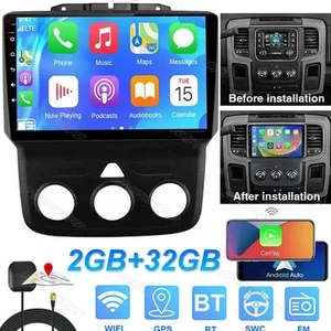 Carplay Car Stereo Radio 2+32G Android 13 For Dodge Ram 2013-2018 1500 2500 3500 - Picture 1 of 14
