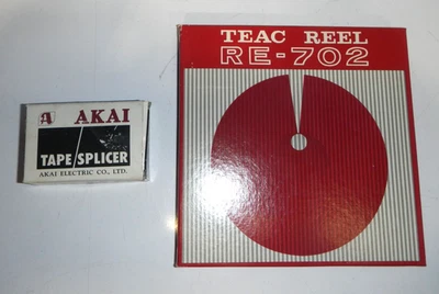 Empalmadora de cinta Akai AS-3 y carrete de cinta TEAC RE-702 nuevo en caja muy bonito Foto 1 de 4