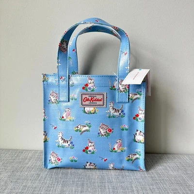 Cath Kidston Cat маленькая книга сумка/сумка с короткими ручками новый с Ярлыками - Изображение 1 из 4