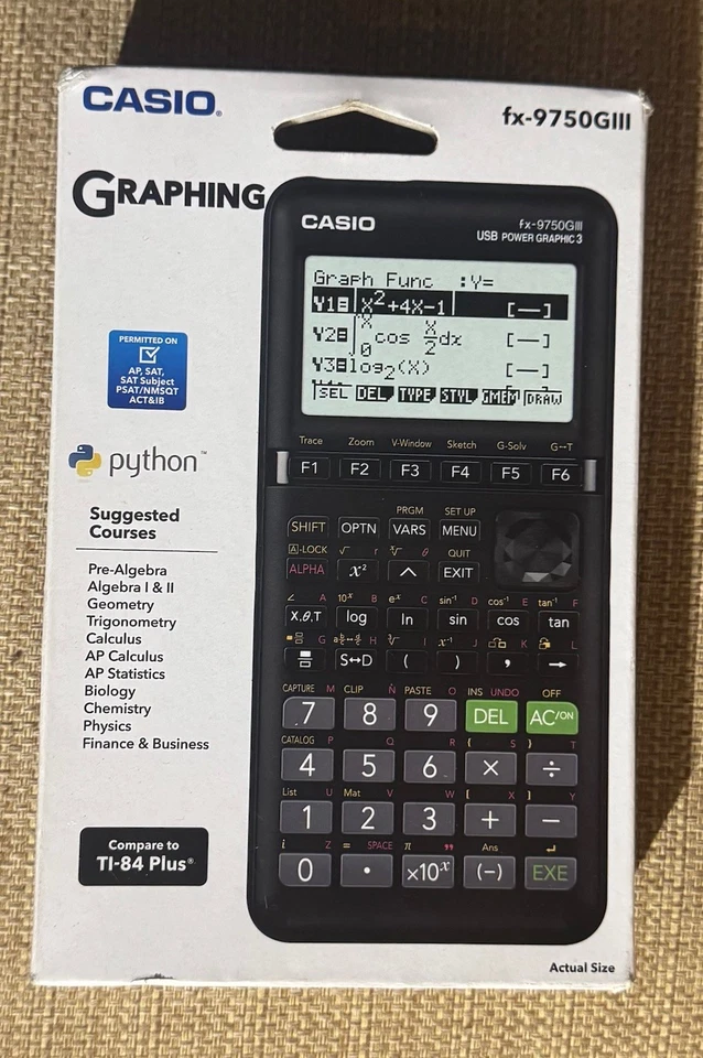 Casio fx-9750GIII Graphing Calculator - Black - Image 1 of 1