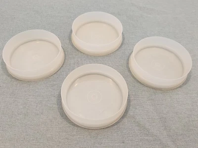 4 Tupperware Burger Press Hamburger Maker Dishes only 4 pc Set - Image 1 of 4