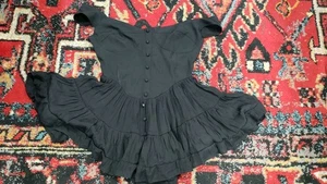 Abito pagliaccetto Vanessa Mooney Elisabeth 100% rayon medio NERO - Foto 1 di 15