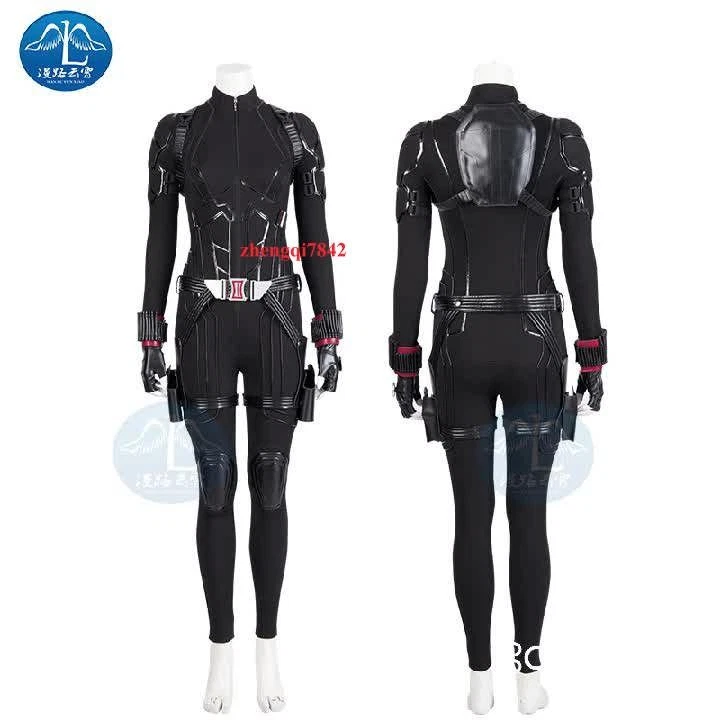 Черная вдова косплей полный комплект комбинезон костюм реквизит супергероя Хэллоуин костюмы - Изображение 1 из 4