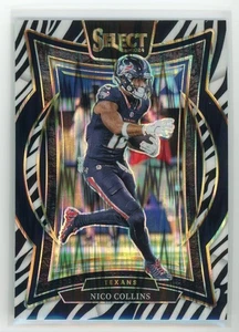 2024 Nico Collins Panini Select #86 Zebra Houston Texans - Foto 1 di 3