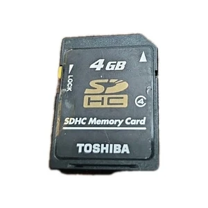 OEM Genuine Toshiba 4GB SDHC Memory Card - Class 4 - SD-K04G - Made in Japan - Picture 1 of 2