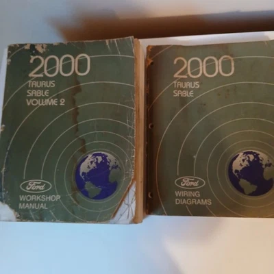 Lot 2 Ford Taurus Sable 2000 Books Wiring Diagrams & Vol 2 Workshop Manual - Image 1 of 4