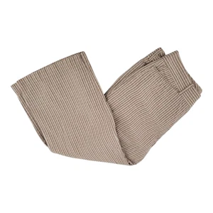 Dockers Ideal Fit Brown Stripe Metro Capri Pants Womens Stretch Size 8 - Picture 1 of 6
