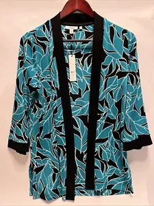 Chico’s Damen The Travelers Dancing Leaves Pullover Jacke Gr. 00 (XS) Neu mit Etikett - Bild 1 von 12
