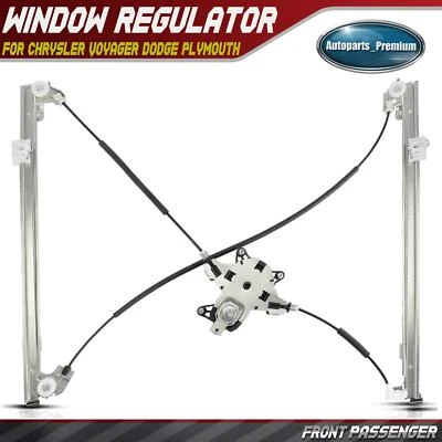 Front Passenger RH Manual Window Regulator for Chrysler Voyager Dodge Plymouth - Image 1 of 4